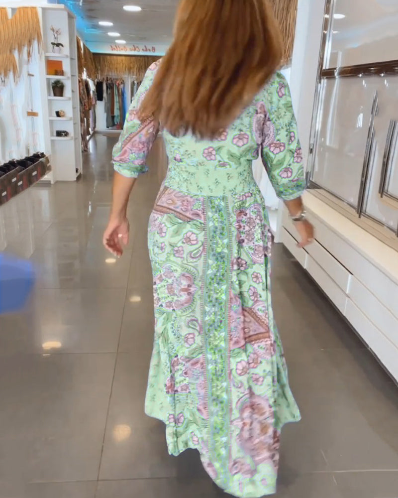 Mia – Elegante Vestido de Vacaciones con Escote en V