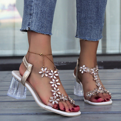 Amadea - Sandalias Transparentes y Elegantes