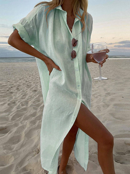 Vestido Camisa Maxi Concepto Simple