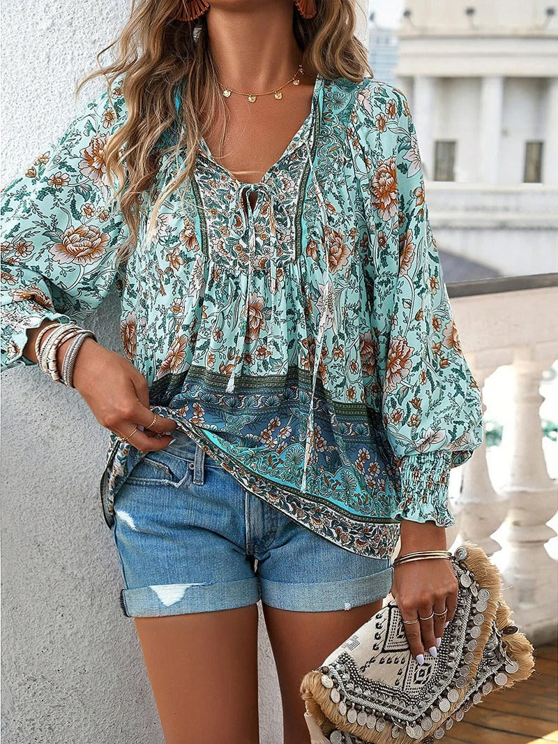 Helena™ - Top Floral Premium de Verano