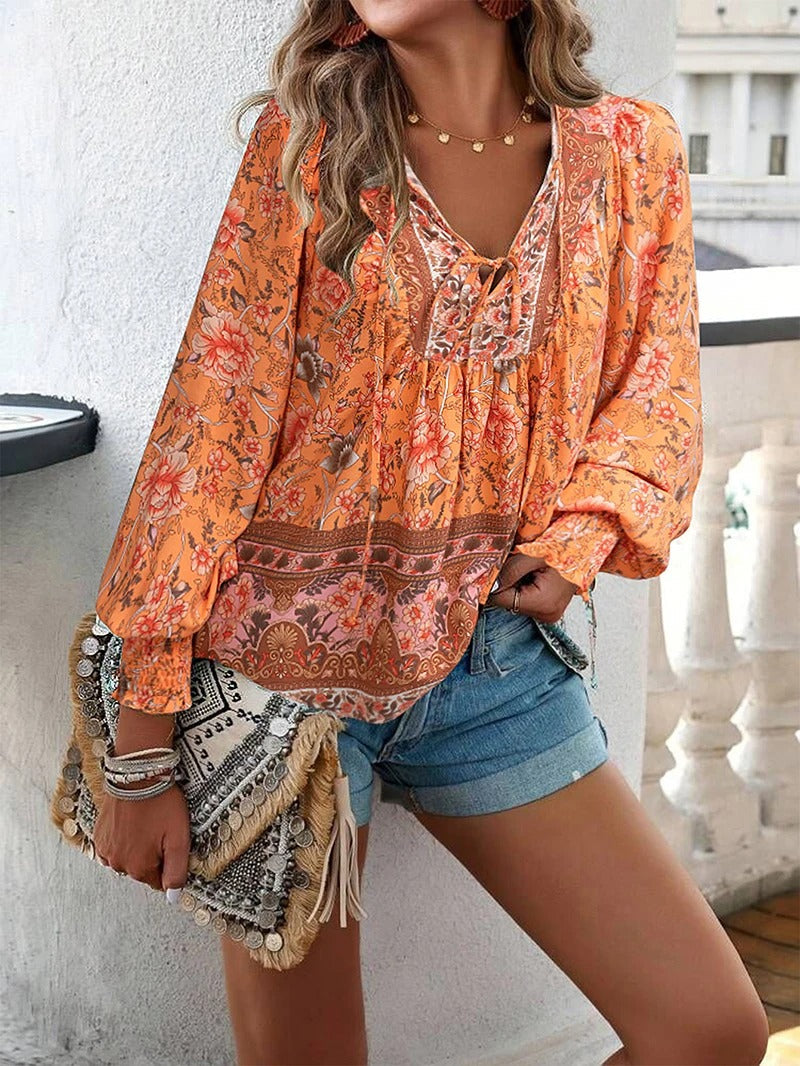 Helena™ - Top Floral Premium de Verano
