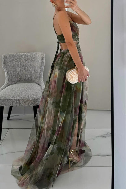 Eva | Vestido largo floral que realza