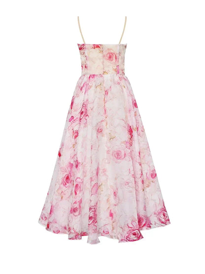 Emilia | Vestido Elegante Sin Mangas Impreso