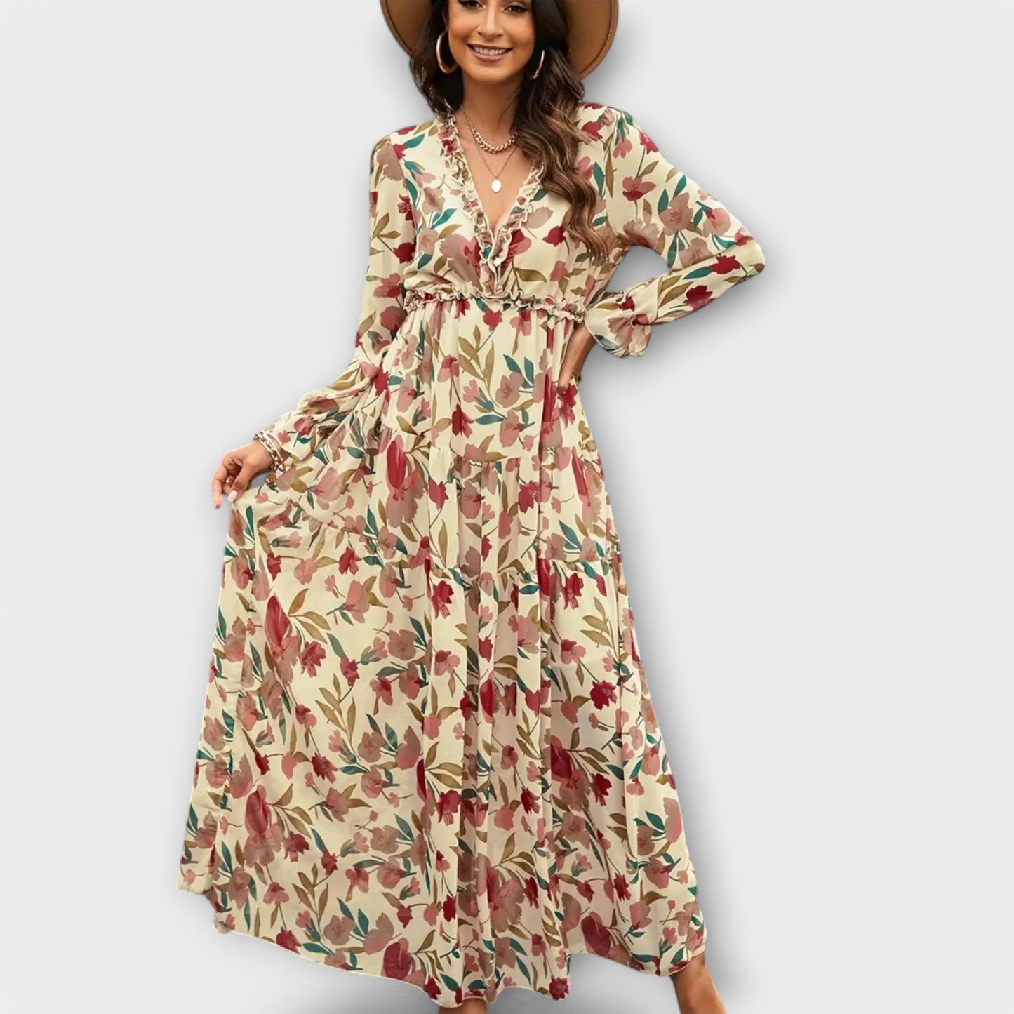 LILA – VESTIDO MAXI JARDÍN SECRETO