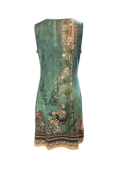 Harmoni - Vestido de Corte Floral con Escote Notched