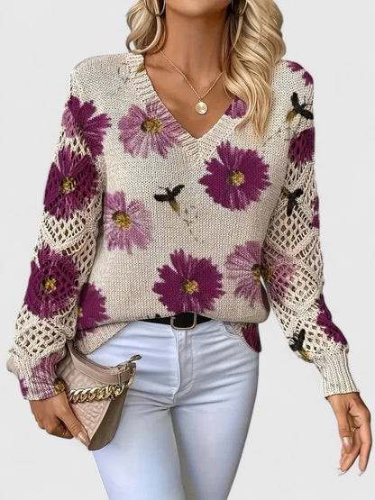 CHARLIE – SUÉTER DE PUNTO CON ENCANTO FLORAL