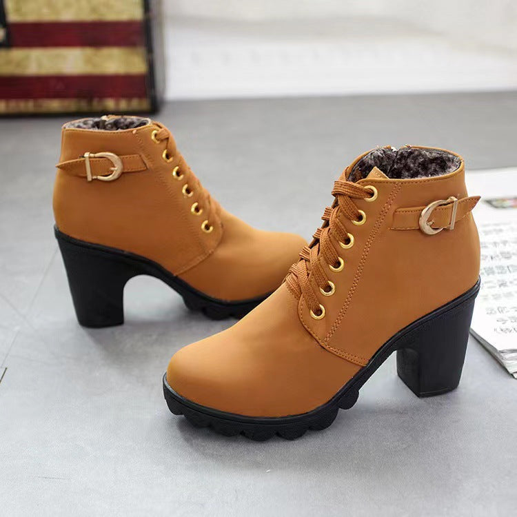 Botas con Tacón Chunky para Mujer