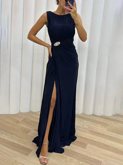 Kendra - Vestido Maxi Con Corte Lateral Que Acentúa la Figura