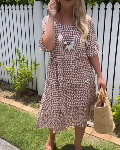 Stella - Vestido Midi de Verano con Lunares