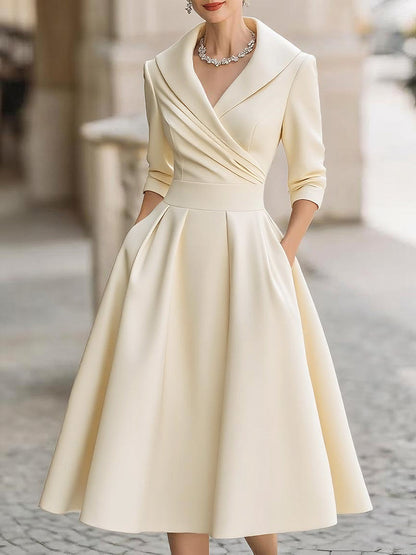 SCARLETT – VESTIDO MIDI DE FIRMA ELEGANTE