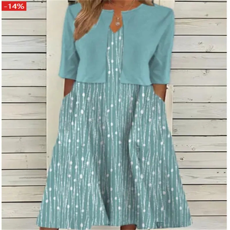 MADISON – CONJUNTO DE VESTIDO MIDI ELEGANTE