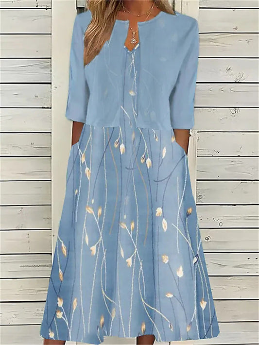 Bonnie - Vestido Midi de Dos Piezas Floral