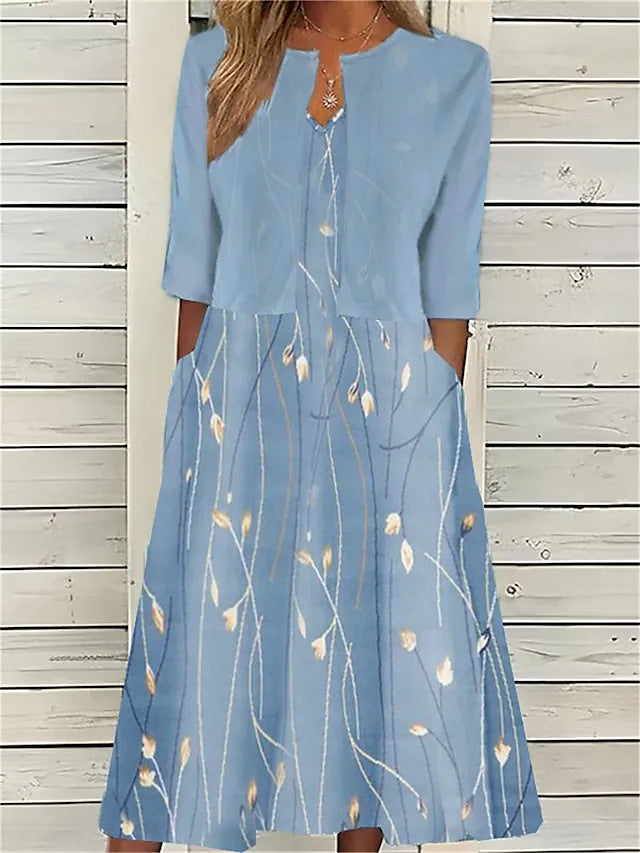 MADISON – CONJUNTO DE VESTIDO MIDI ELEGANTE