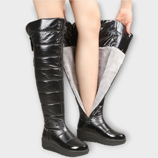 Botas de Invierno Forradas de Forro Polar hasta la Rodilla