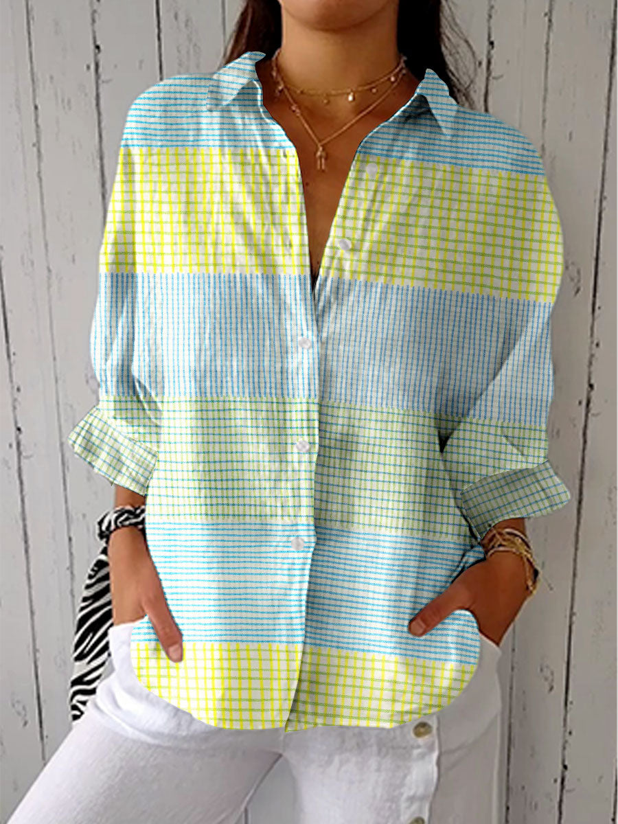 Filippa | Blusa de Cuadros Pastel