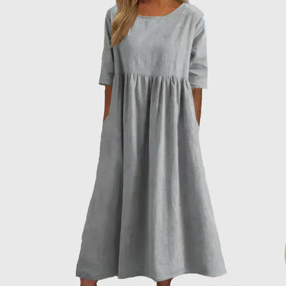 Joy | Vestido Midi Atemporal Fluyente
