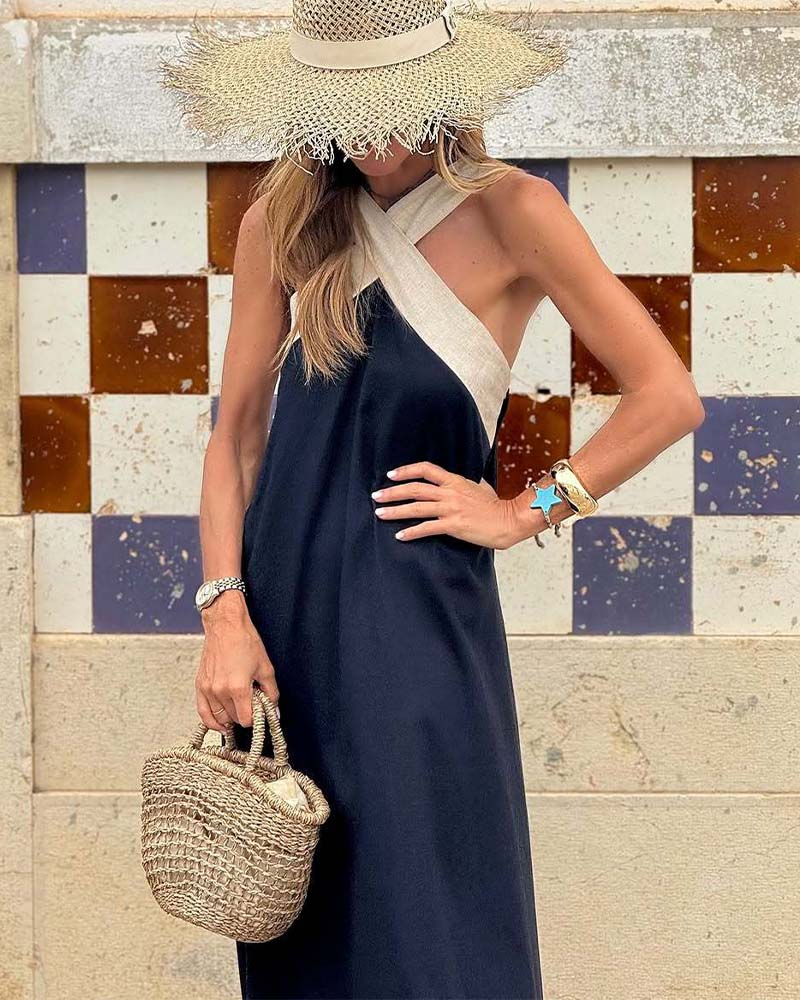 Vestido Serena™ con Cuello Cruzado