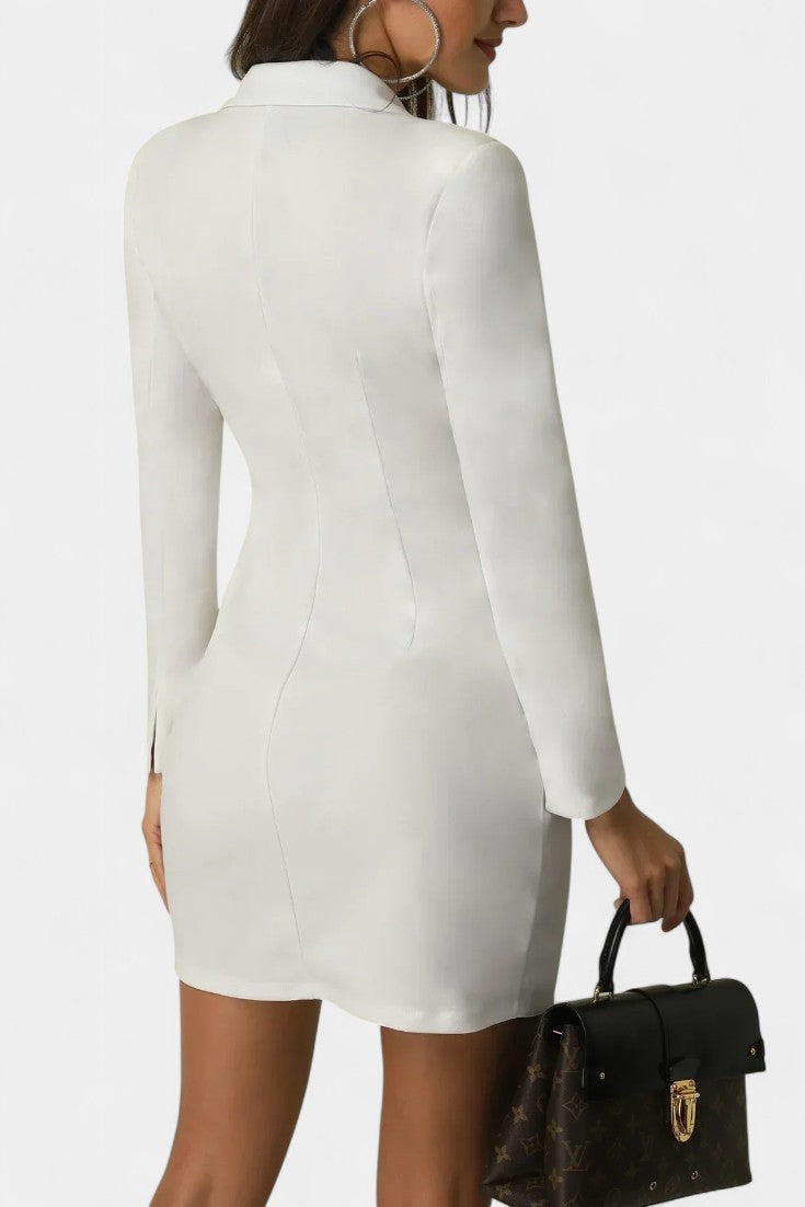 Heidi Vestido Blazer Doble Botonadura Elegante