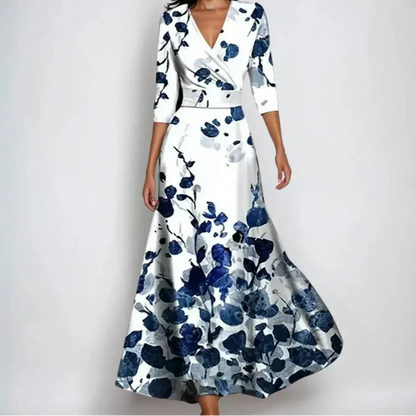 ISABELLA – VESTIDO ENVOLVENTE FLORECIDO ENCANTADO
