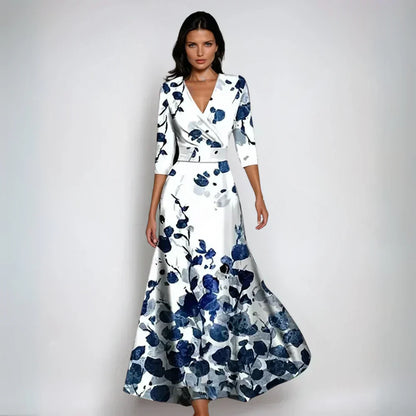 EMILIA - VESTIDO ENVOLVENTE CHIC FLORES