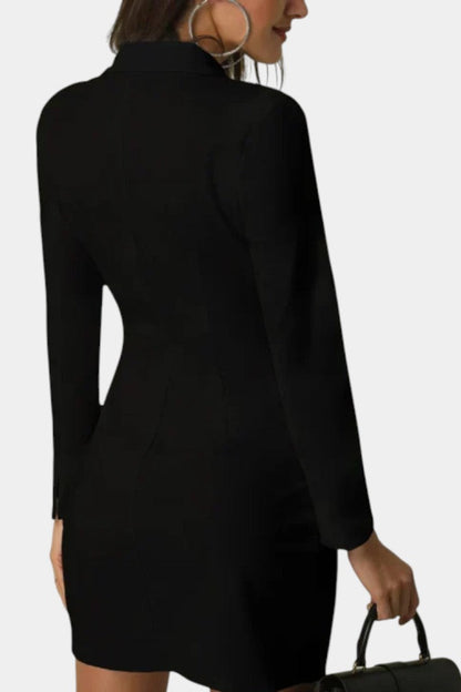 Heidi Vestido Blazer Doble Botonadura Elegante