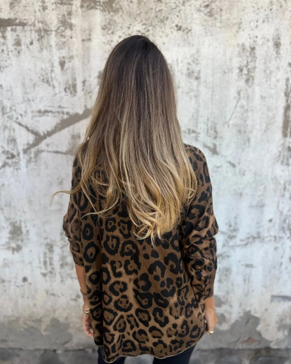 SERANA - BLUSA CON ESTAMPADO DE LEOPARDO