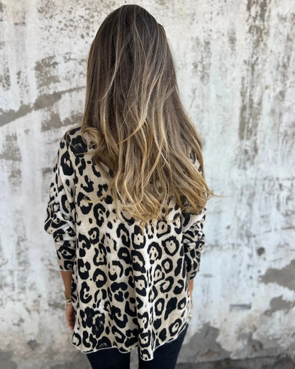 SERANA - BLUSA CON ESTAMPADO DE LEOPARDO