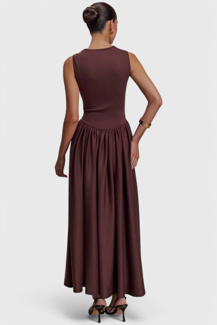 Verona Vestido Midi con Escote Cuadrado