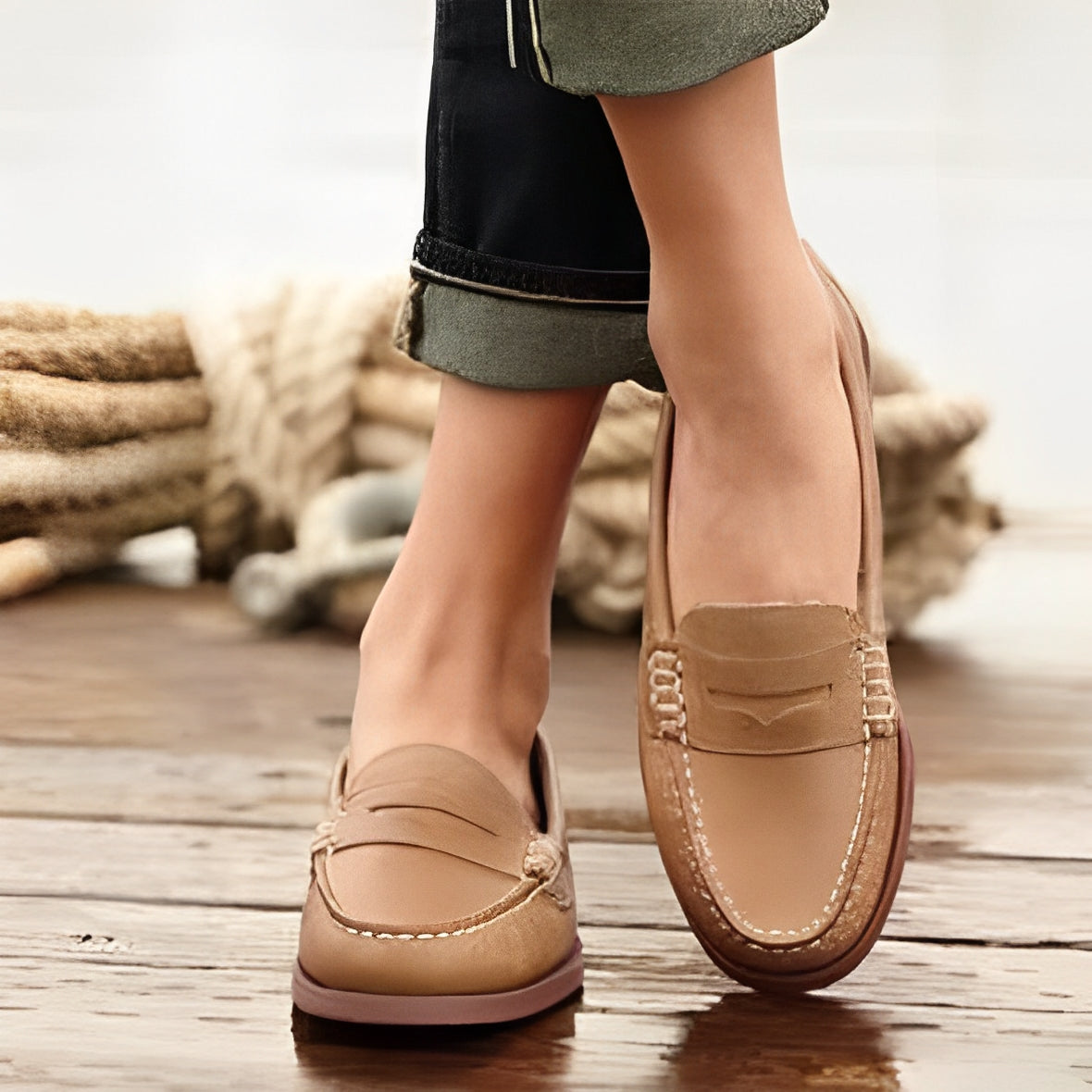 Tiffanie - Zapatillas planas casuales para mujer