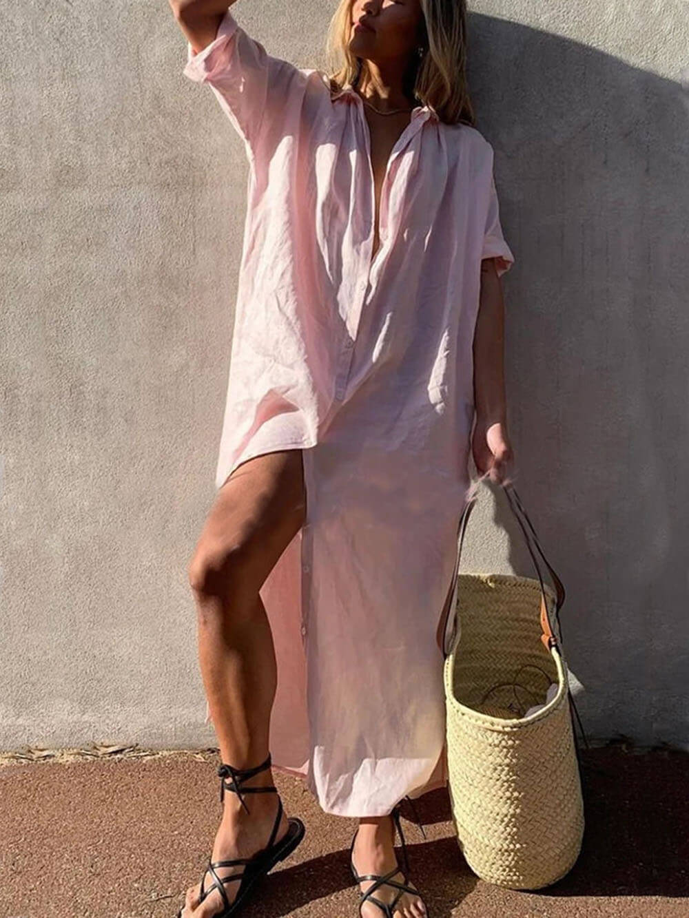 Vestido Camisa Maxi Concepto Simple