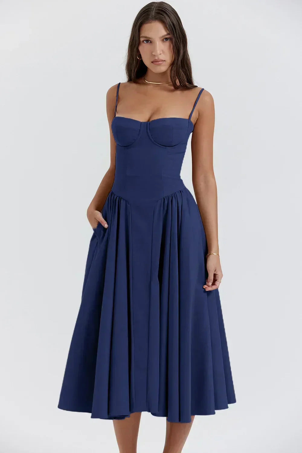 Elara | Vestido de Verano Corsé Elegante