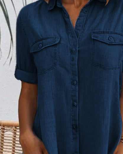 Jessica | Vestido Camisa Boton Relaxado