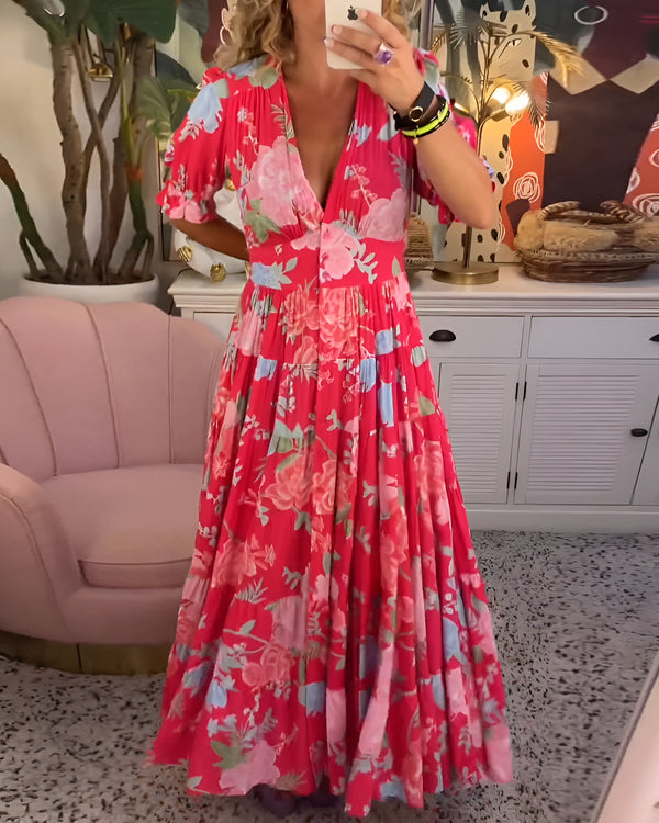 LANA – VESTIDO MAXI FLORES DE VERANO
