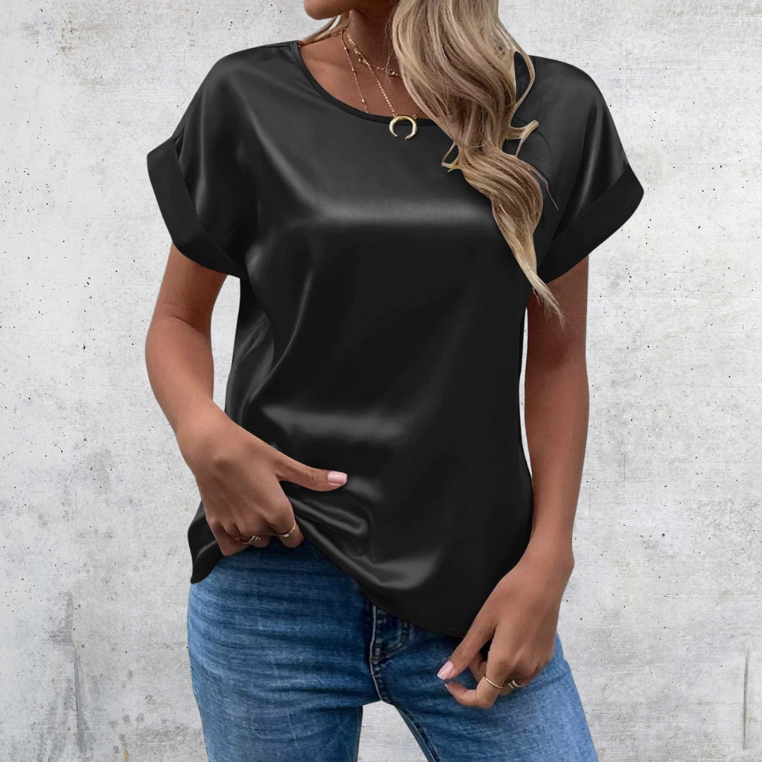 Mabel – Blusa de Manga Arremangada
