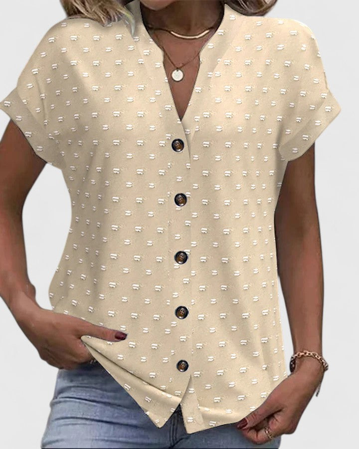Miles | Camiseta Cómoda de Cuello en V