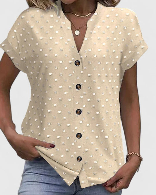 Miles | Camiseta Cómoda de Cuello en V