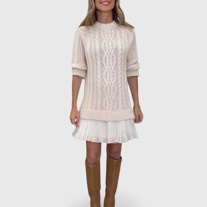 Ashlyndora | Vestido de Suéter Elegante