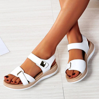 Dominika - Elegantes sandalias ortopédicas planas