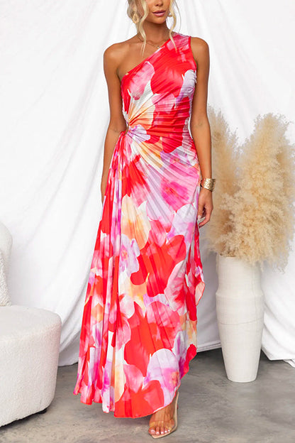 Kacie - Vestido Maxi de Verano Plisado
