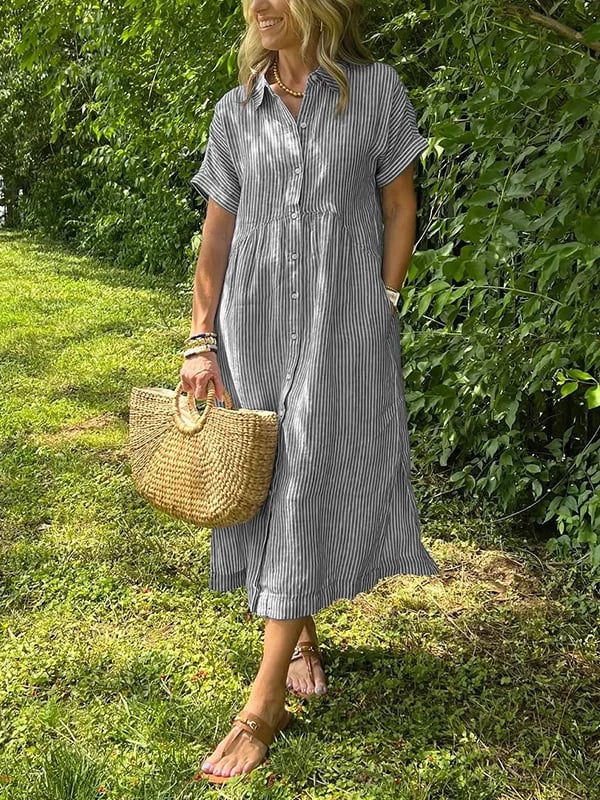 CELINE – VESTIDO CAMISERO RELAJADO