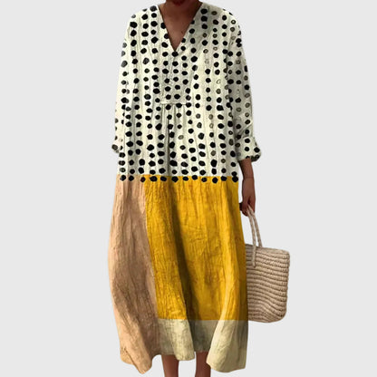Stephanie | Vestido Midi Geométrico