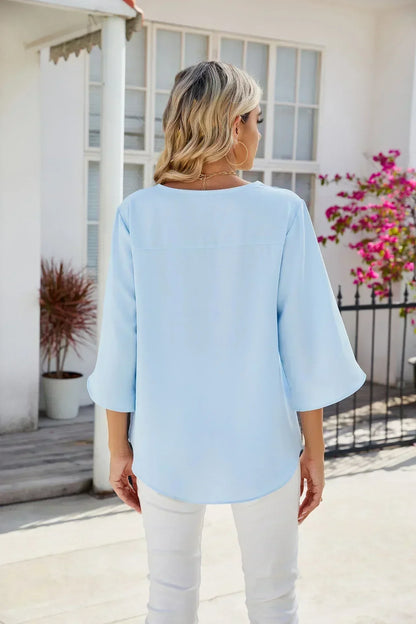 CARA - Blusa de cuello en V