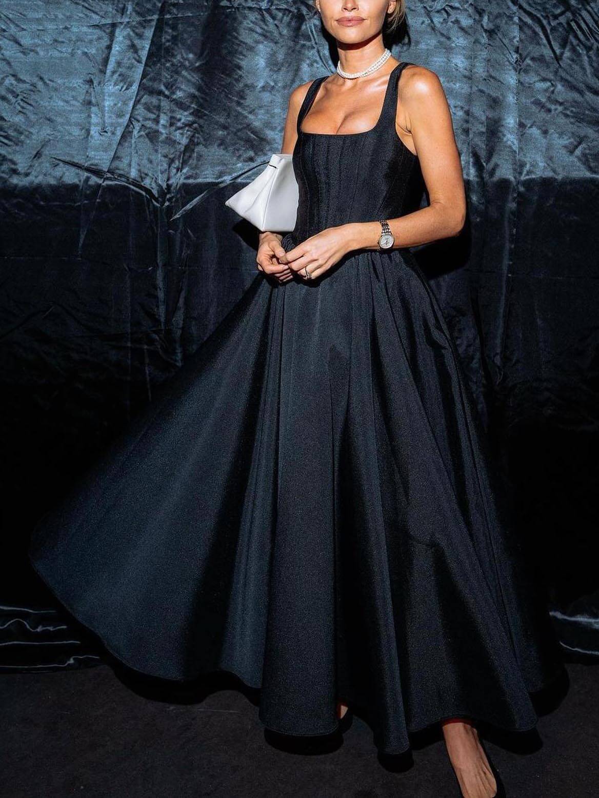 Patricia - Elegante vestido midi en corte A