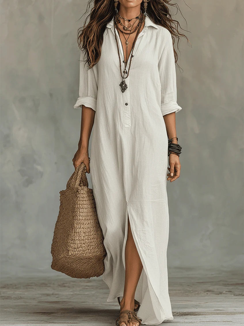 Vestido Largo Elegante Willow - Fluido y Atemporal
