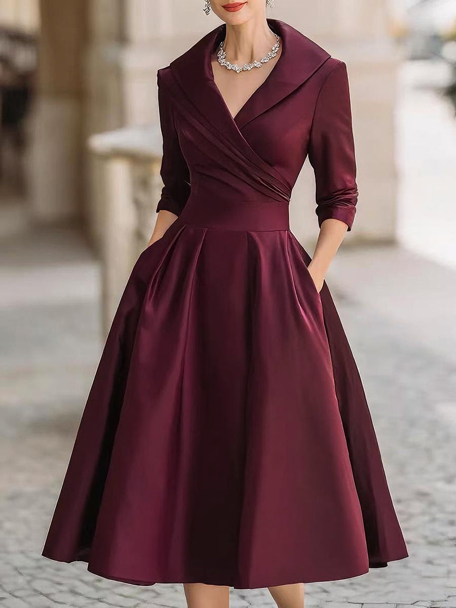 VERENA – ELEGANTE VESTIDO DE SWING VINTAGE NEGRO
