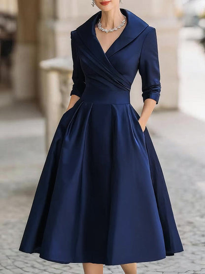 VERENA – ELEGANTE VESTIDO DE SWING VINTAGE NEGRO