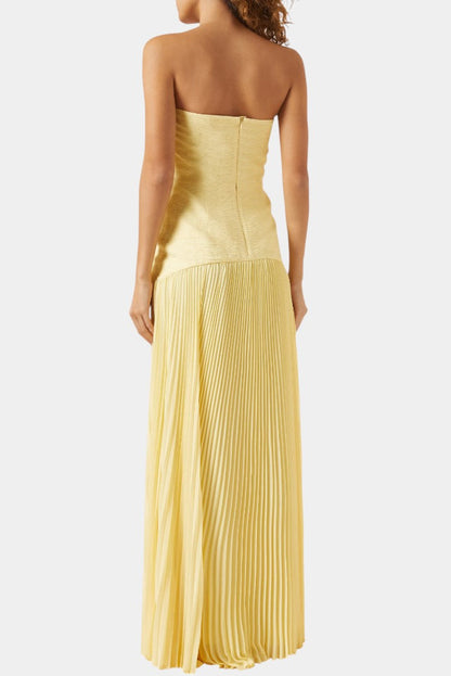 Deia Vestido Maxi de Malla con Mangas Acampanadas