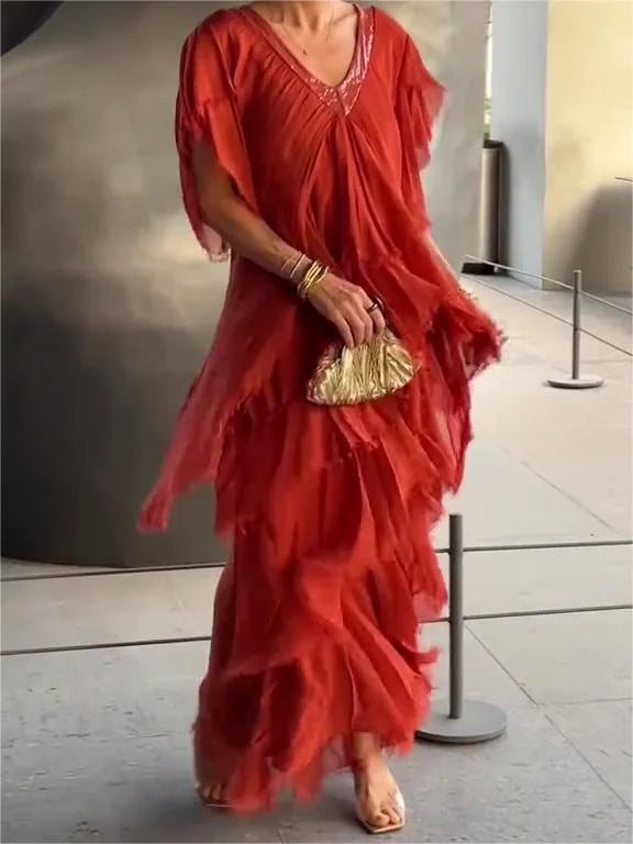 Vanessa | Vestido de Verano en Capas con Estilo