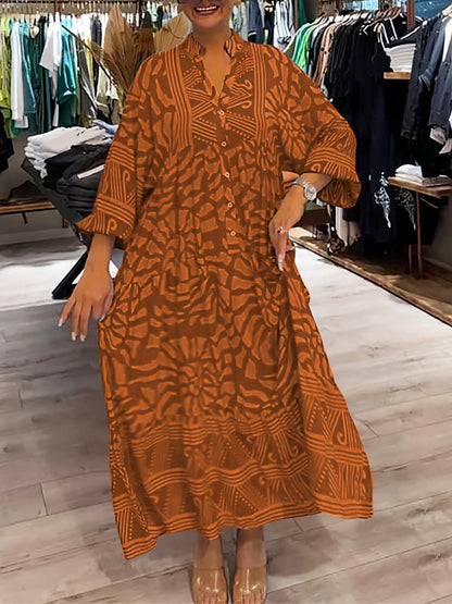Chloe | Vestido Impreso con Escote en V