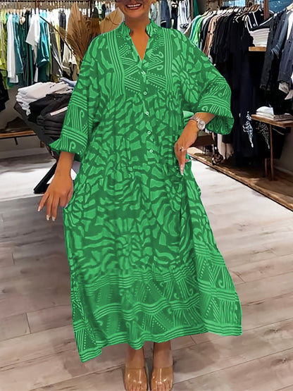 Chloe | Vestido Impreso con Escote en V